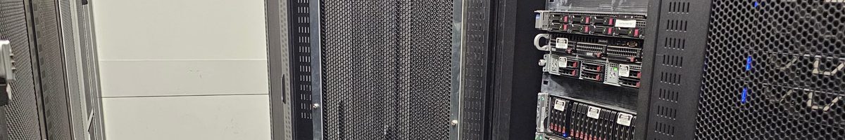 Hull data centre server racks